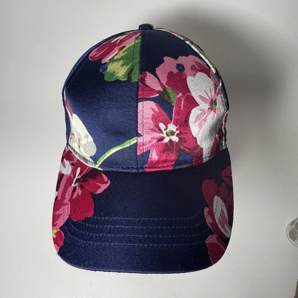 Marcus Adler New York Floral Baseball Cap One Size Navy Pink 100% Polyester